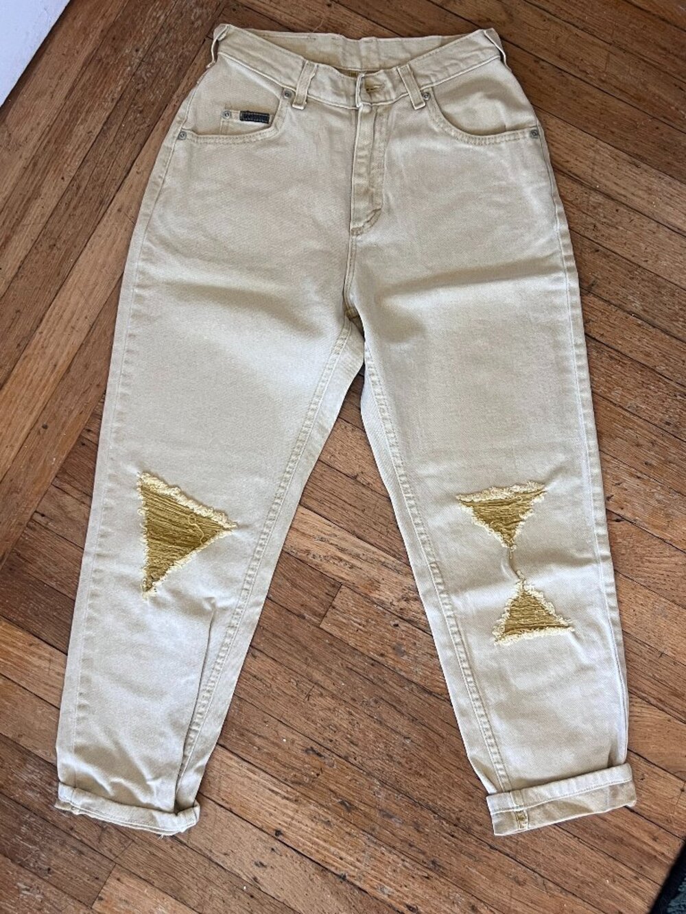 Lee Vintage jeans light yellow mom jeans